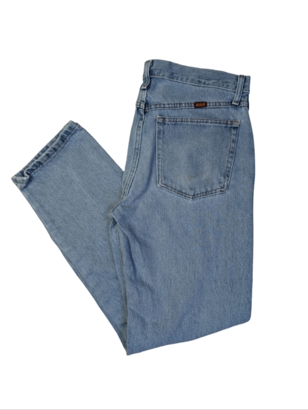 Vintage Rustler Light Wash Jeans | High Rise Straight Leg Western | 32" x 32"